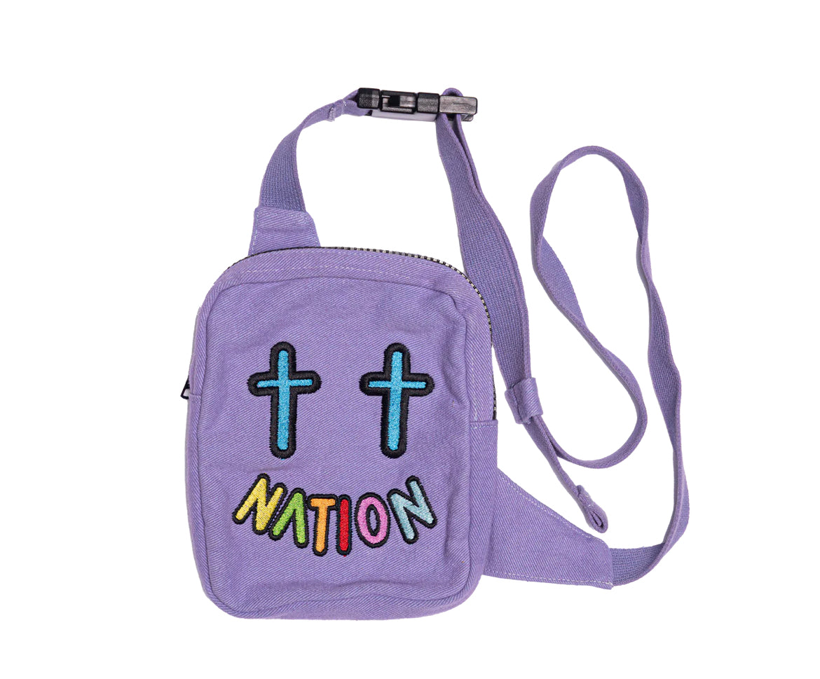 BBN Lilac Denim Sling Bag